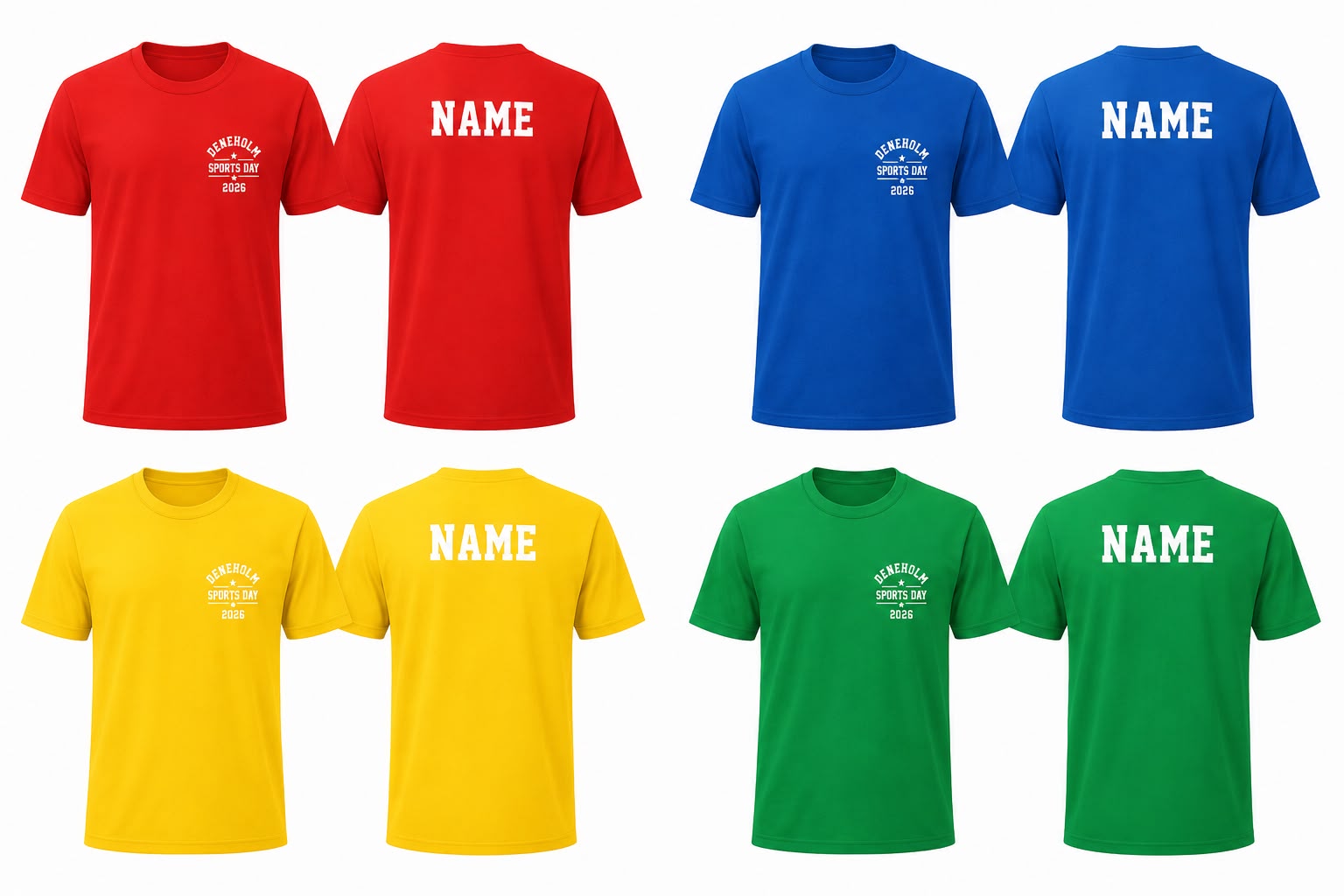 Deneholm School Sports Day T-Shirts